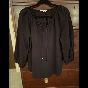 Johnny was calm hundred percent organic cotton shirt black size medium